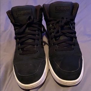 Black Adidas sneakers (like boots almost)